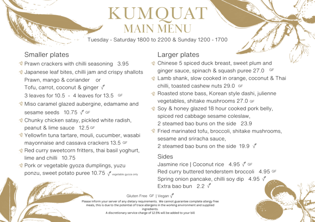 Kumquat Restaurant Dinner-Menu-September-24-1024x724 Menu  