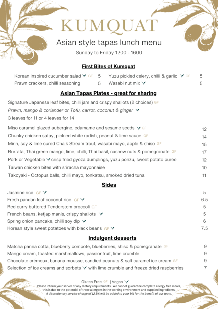 Kumquat Restaurant Tapas-Lunch-Menu-June-25-724x1024 Menu  