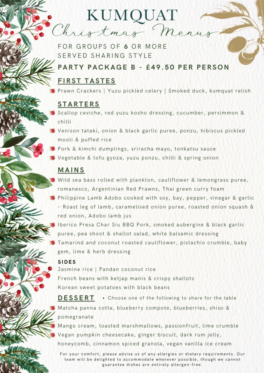 Christmas Parties in Tunbridge Wells